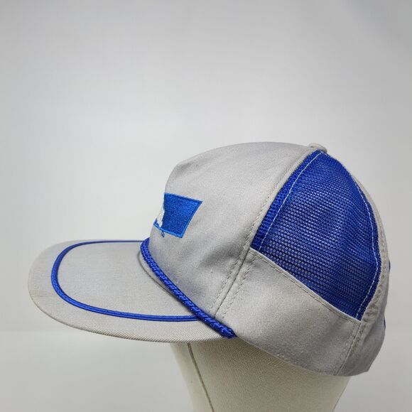 Elanco Sonalan Snapback Hat Gray One Size Adjustable Embroidered Mesh Rope - Picture 3 of 8